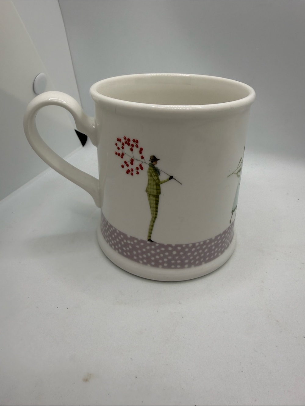 Portmeirion "A Fine Romance" porcelain tankard mug